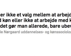 Cecilie er interviewet til Politiken ‘Drengene får skæld ud, når klassen larmer’