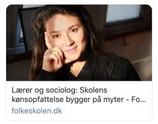 Interview i fagbladet Folkeskolen ‘Skolens kønsopfattelse bygger på myter’