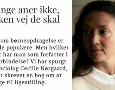 Cecilie er interviewet til Berlingske ‘Ingen aner hvilken vej de skal gå’