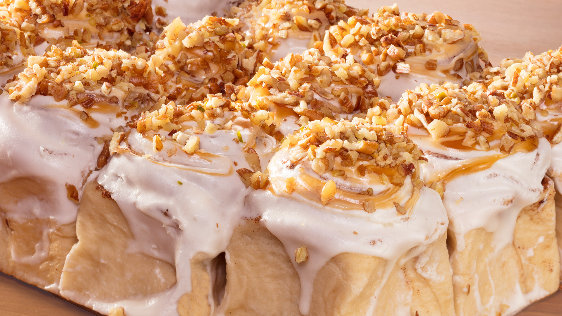 Walnut Iced Cinnamon Buns