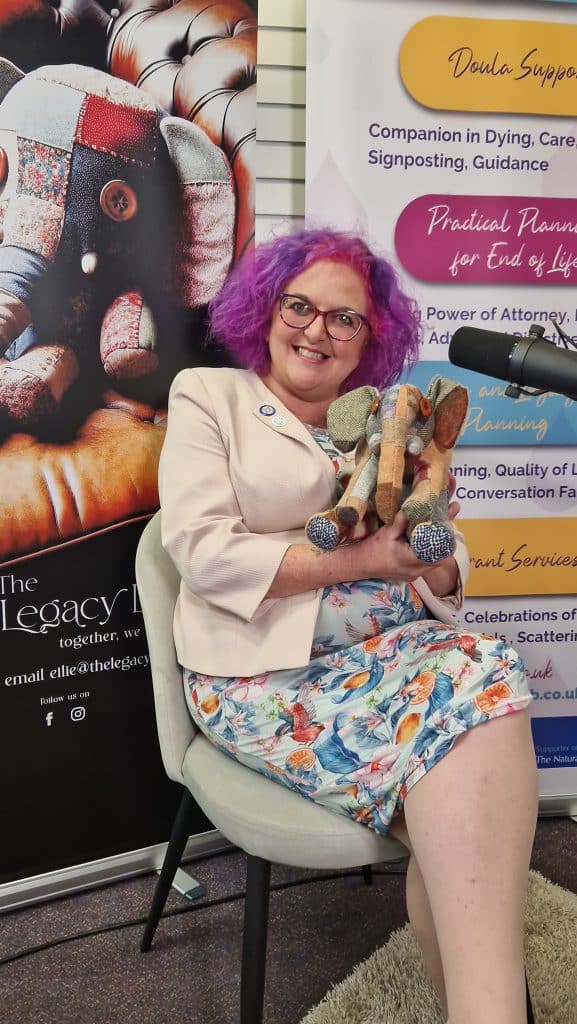 Berni Benton Celebrant at the first Legacy fair in Llanelli, 2024