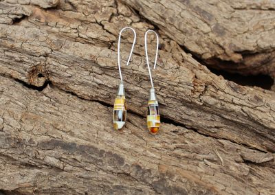 Boucles d’oreilles « gouttes d’ambre »