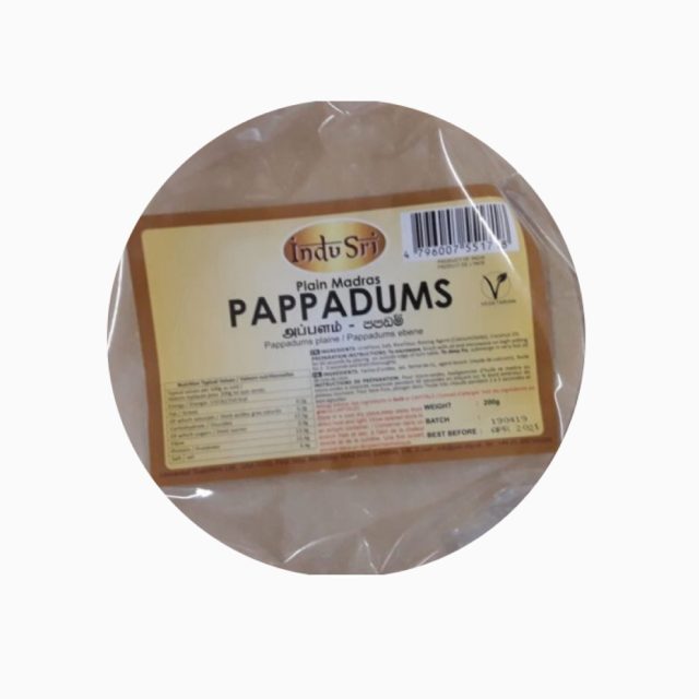 Indu Sri Pappadums 200g