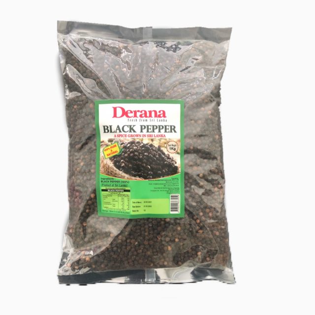 Derana Black Pepper - Svartpeppar hel 1 kg