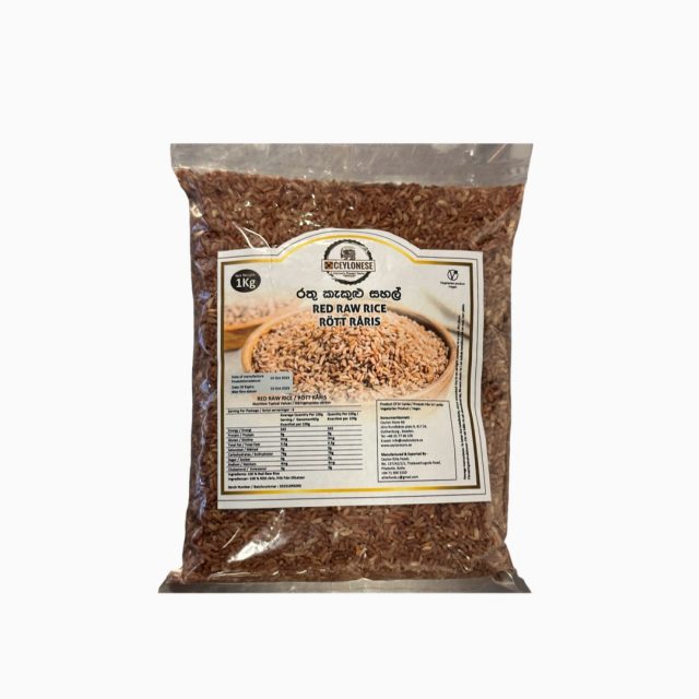 Ceylonese Red Raw Rice 1kg