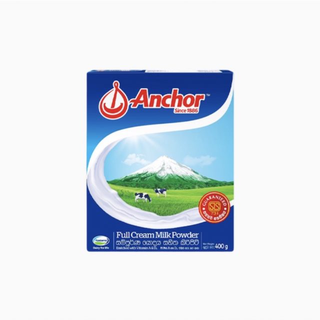 Anchor Full Cream Milk Powder 400g 2024.05.11