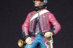 1804-Frankrig.-Ridende-jæger-af-Kejsergarden-trompeter