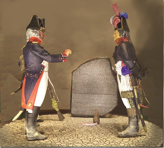 1799 Napoleon ved Rosettestenen