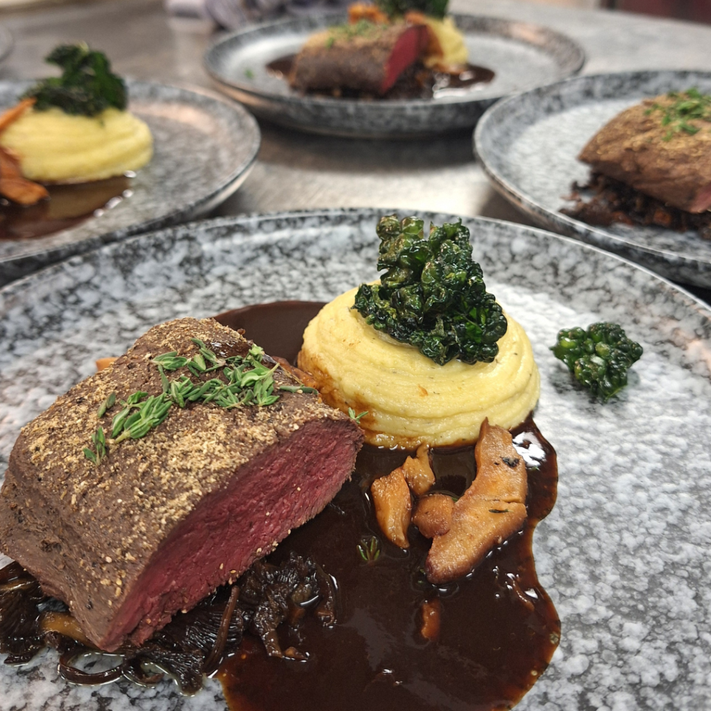 Hjort från Avsmakningsmenyn "Höstens Smaker" på Chalmers Golfkrog.