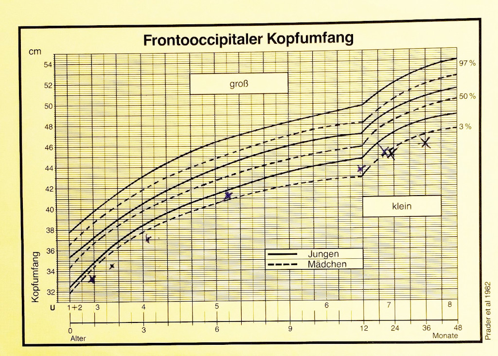 gelbes Untersuchungsheft - Kopfumfang