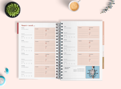 MMT planner weekpagina maart