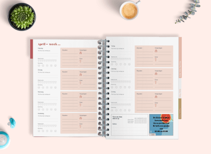 MMT planner weekpagina april