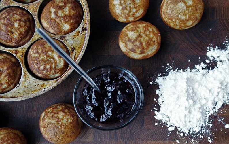 Æbleskiver med ølandshvede