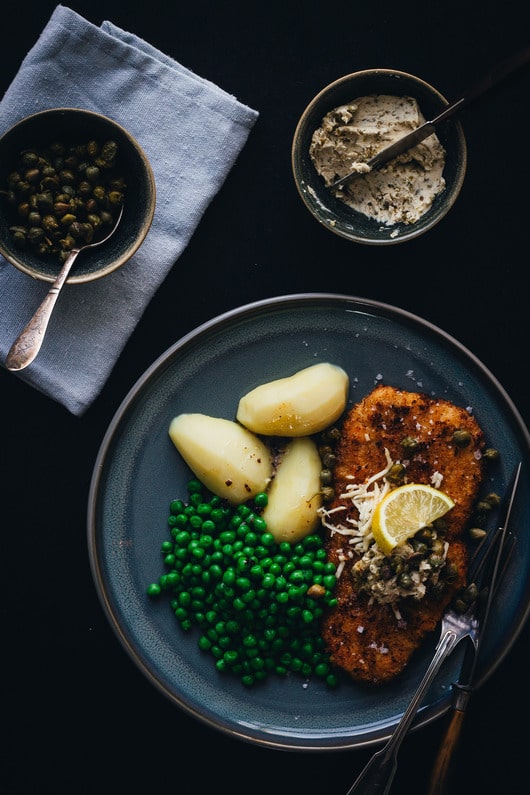 Schnitzel med ansjossmør