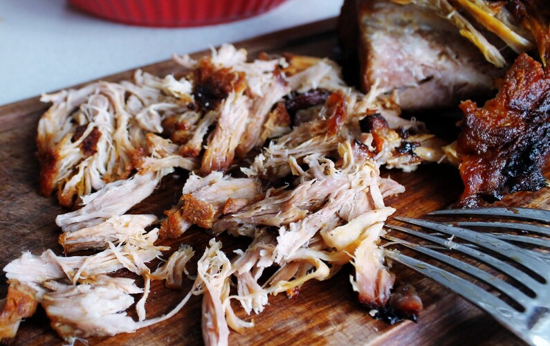 Pulled pork med coleslaw