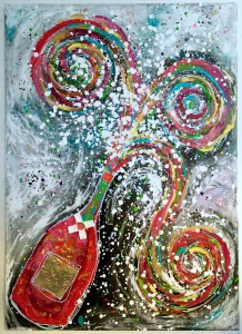 Charlotte_Olsson_Art_champagne_fun_artlover_colors_bottle