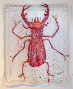 “Torres” 60x50cm. This stag beetle has girlpower like a true bull!