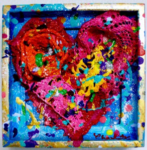 colorful art heart