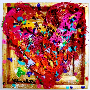 heart paintings