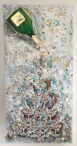 charlotte_olsson_art_design_pattern_swedishart_champagne_recyclingart_silk_exclusive_original_painting_bubbles_colorful