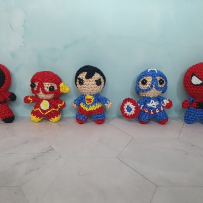 superhéroe crochet regalo personalizado