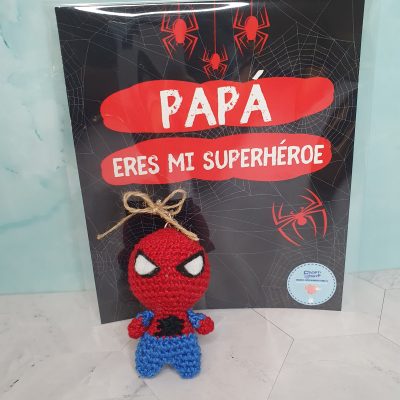 spiderman crochet llavero personalizado regalo
