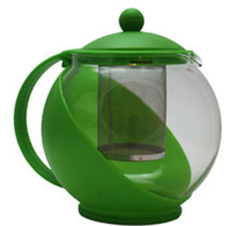 Chaleira verde 1.250ml (infusor em inox)