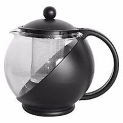 Chaleira preta 1.250ml (infusor em inox)