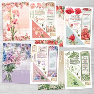 CCW47 Vintage Mini Bookmark kit Set 2