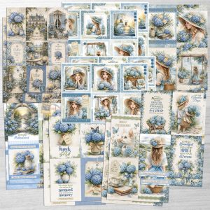 CCW63 Hortensia Blooms Blue Sky - Topper Kit