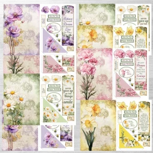 CCW47A Vintage Mini Bookmark kit Set 1
