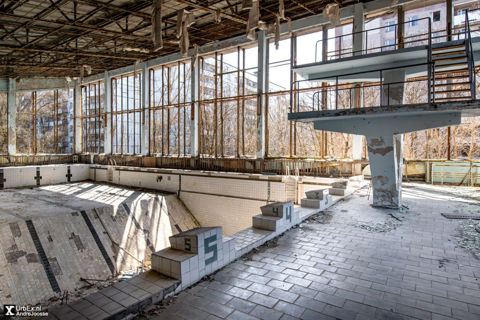 Pripyat Swimming Pool Azure Chernobyl 35 Years Later