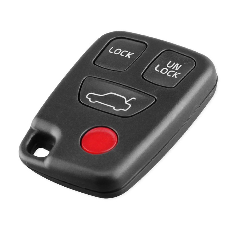 ABS replacement Remote key Fob shell 4 button for Volvo