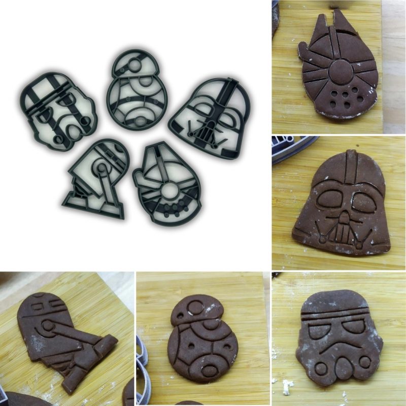 5 pcs Star Wars baking cake decoration cookie cutter