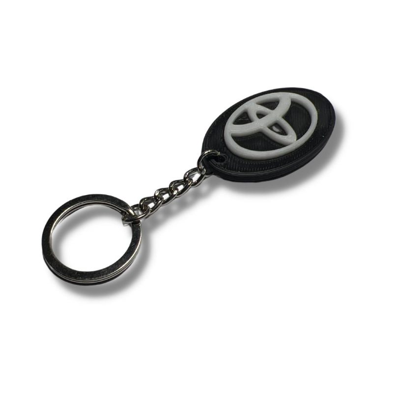 Key ring chain Oval for Toyota