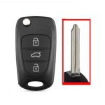 3 buttons car key shell combi right blade for Hyundai