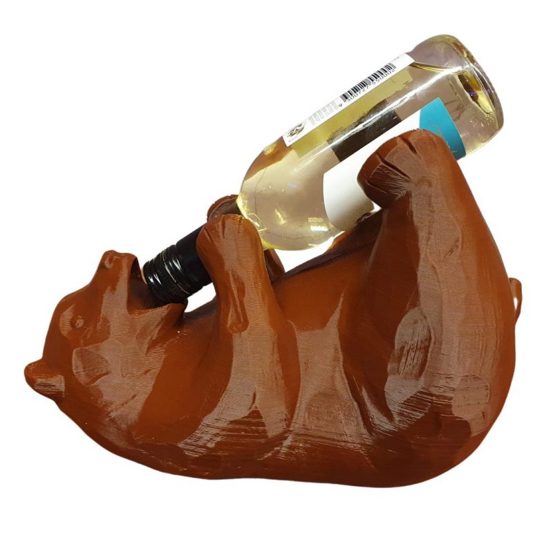 Bear warm hug drink wine bottle holder