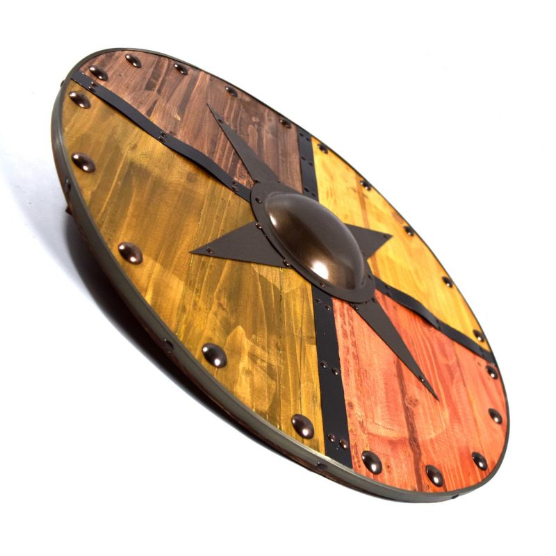 Historical Ragnar Lodbrok Wooden Viking Shield SWE109