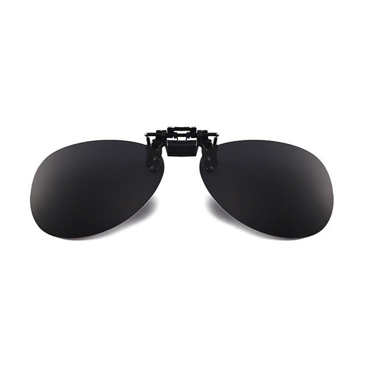 Oval glasses clip on/flip up polarized UV