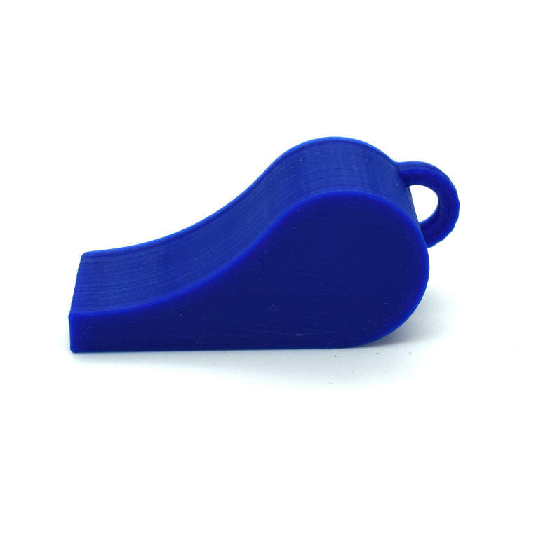 Whistle PLA plastic 118+ Db blue