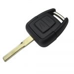 2 buttons car key replacement shell HU43 blade for Opel