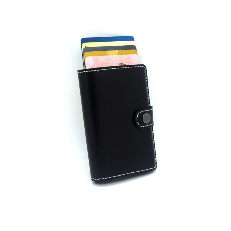 Theft Protection Wallet RFID Wallet Automatic Card Holders Black