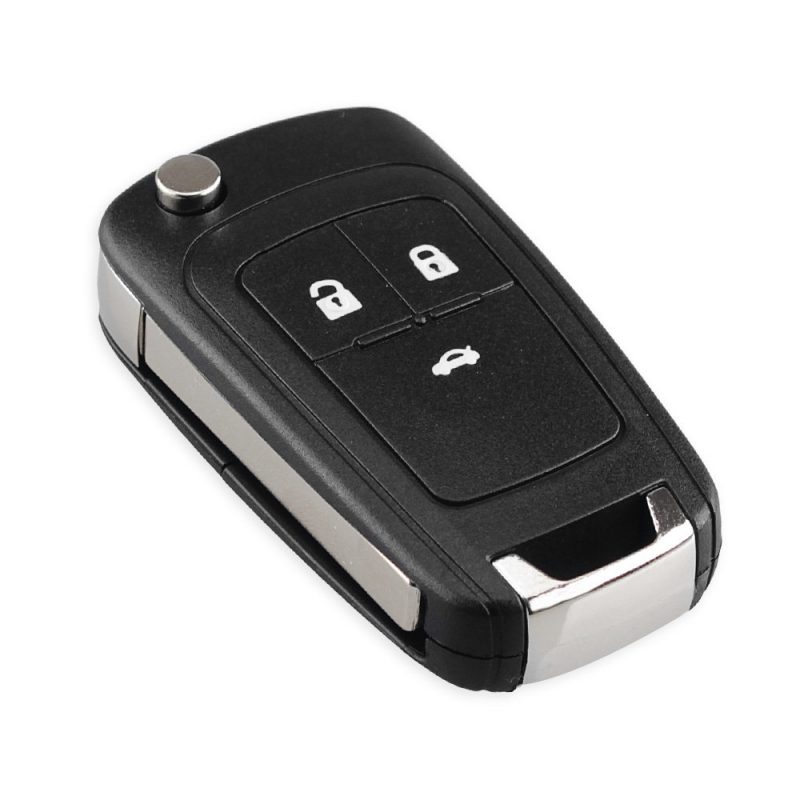 Flip remote key case 3 button HU100 for Opel