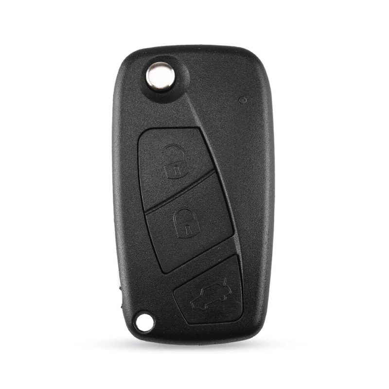 3 button car key shell for Fiat black