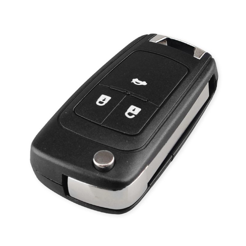 Flip remote key case 3 button HU100 for Opel