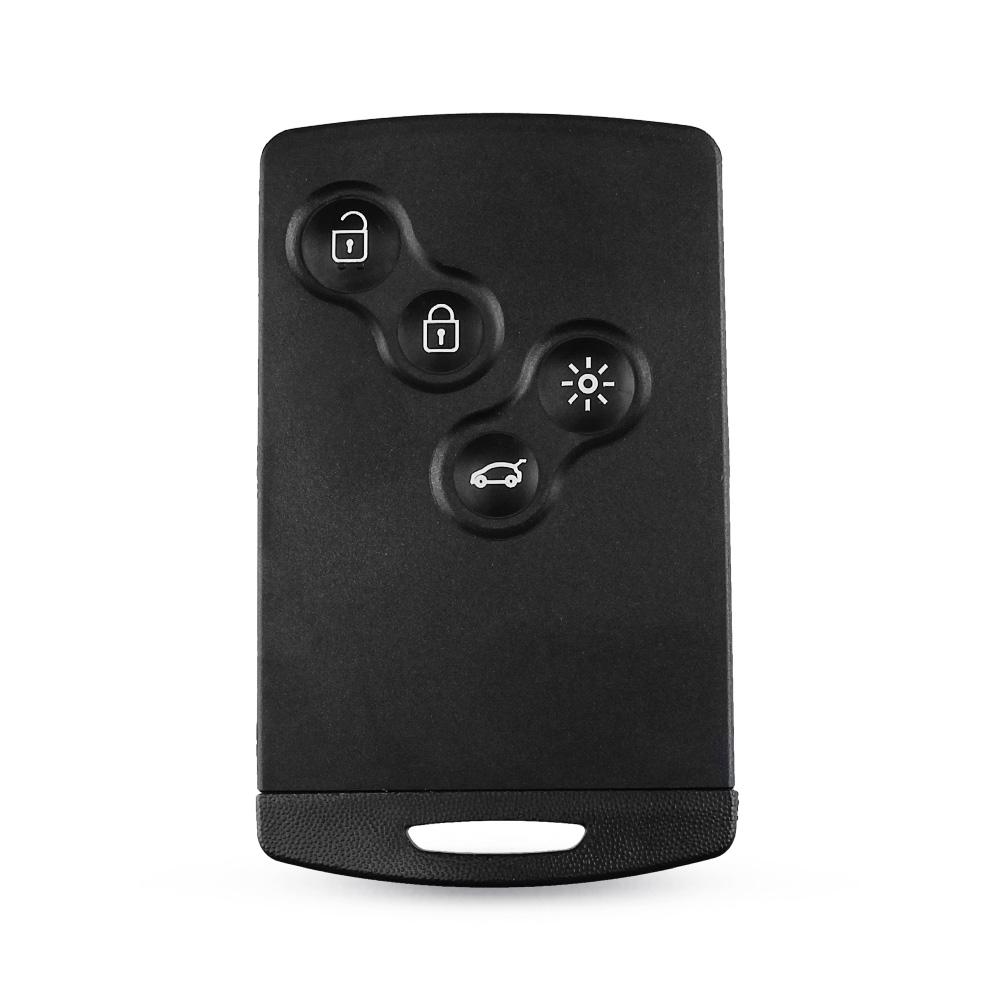 4 button smart card case car shell key for Renault