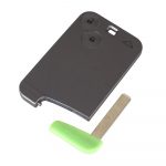 2 button smart card case car shell with key for Renault