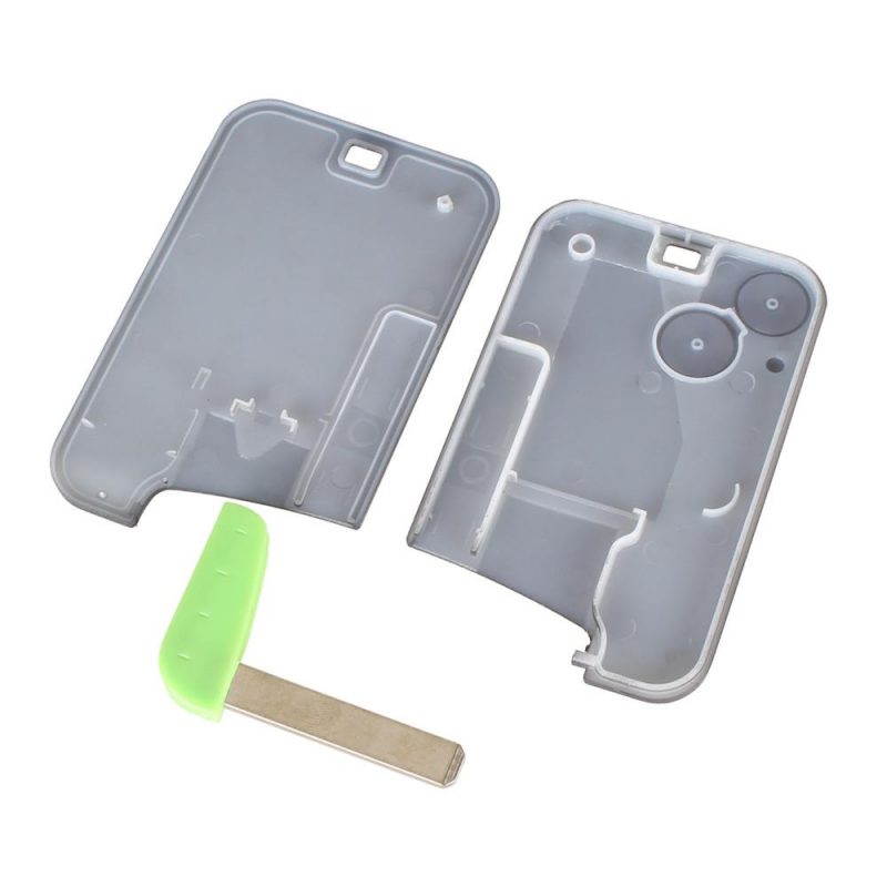 2 button smart card case car shell with key for Renault