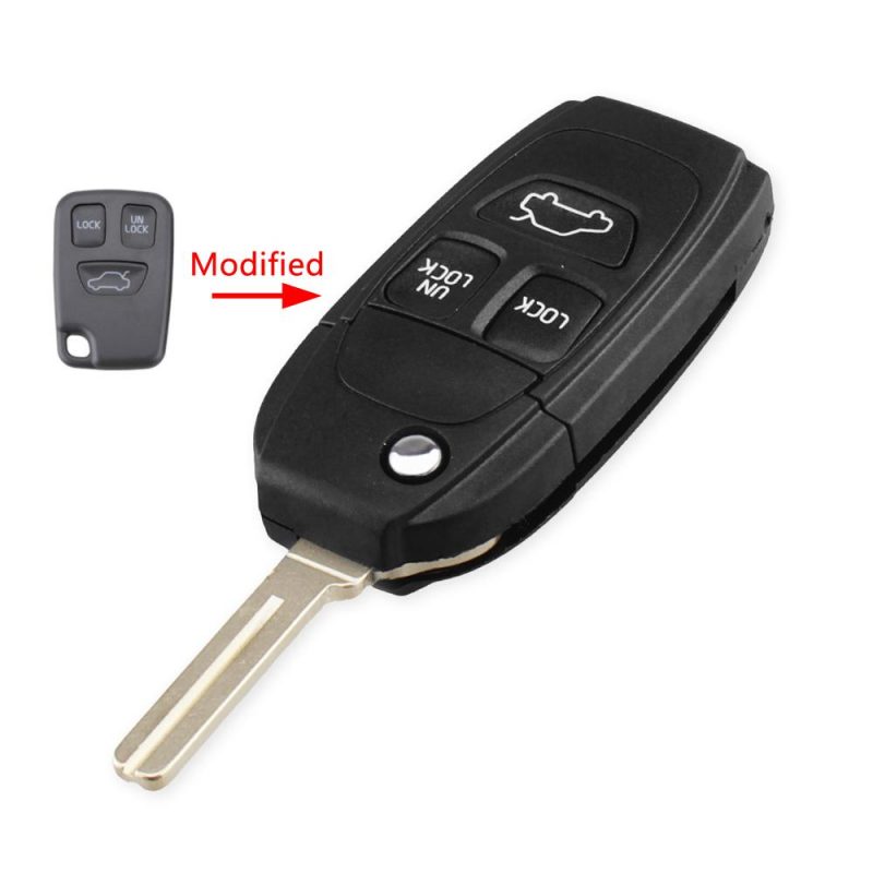 3 buttons replacement remote key shell for Volvo
