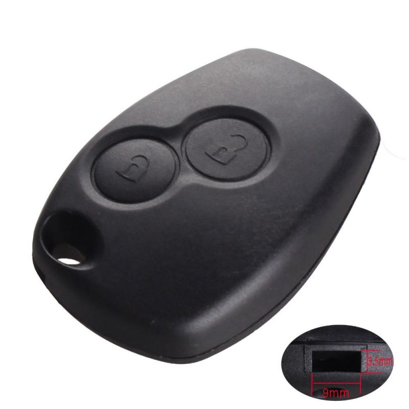 Duster Dacia 2 button remote key 9/3.5 hole for Renault